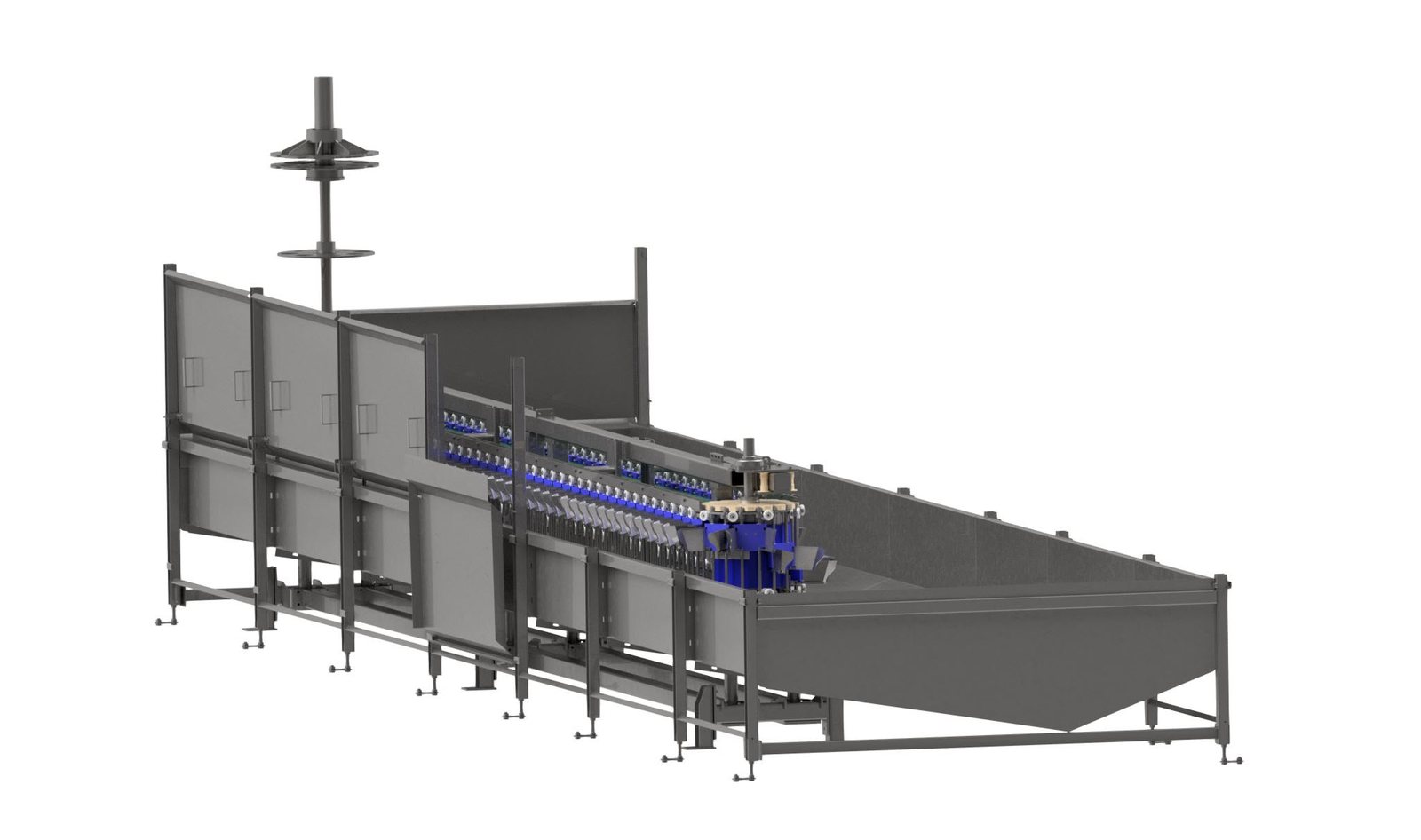 Restraint section integrated with a closed bleeding tunnel